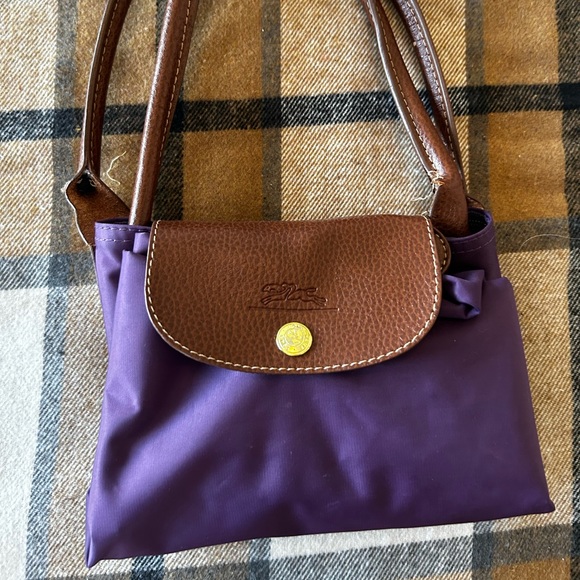 Longchamp Le Pliage Tote Purple - Picture 1 of 11